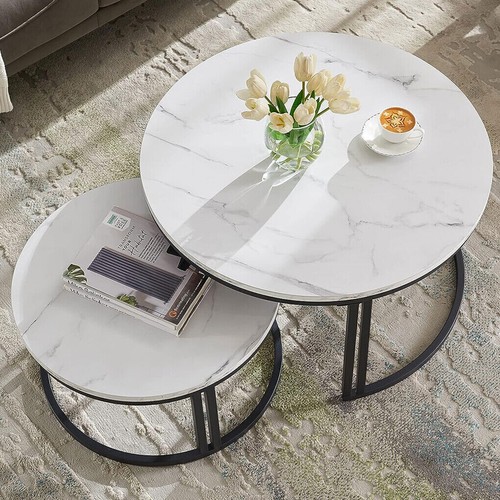 White nesting coffee - nesting, tables